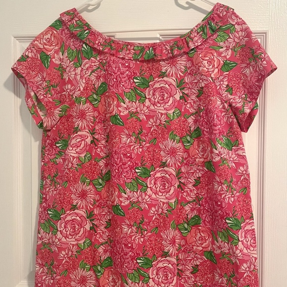 Lilly Pulitzer "Palm Beach Fit" Size 14 Blouse and Pants Set - Picture 6 of 7